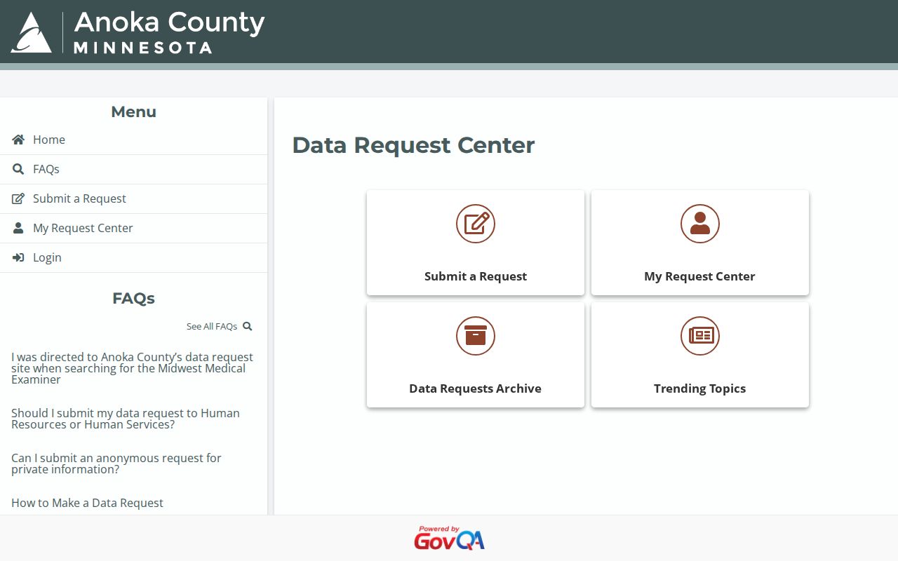 Anoka County released inmate jail data request portal
